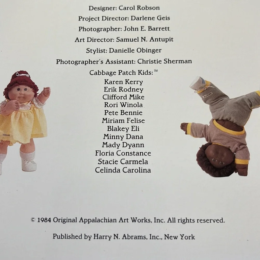 VINTAGE CABBAGE PATCH DOLLS CALENDAR 1985 - READ DESCRIPTION